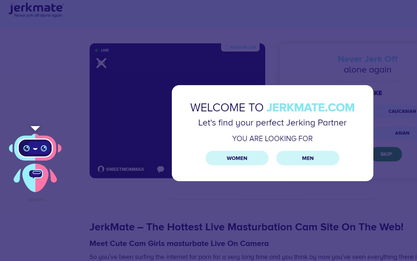 Jerkmate: Live Sex Cams and Adult Chat Rooms