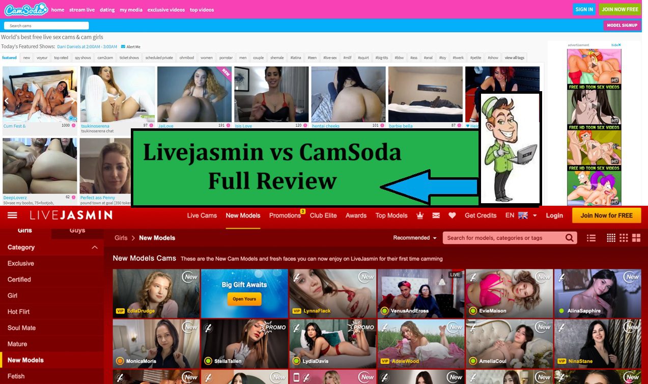 Livejasmin vs Camsoda review